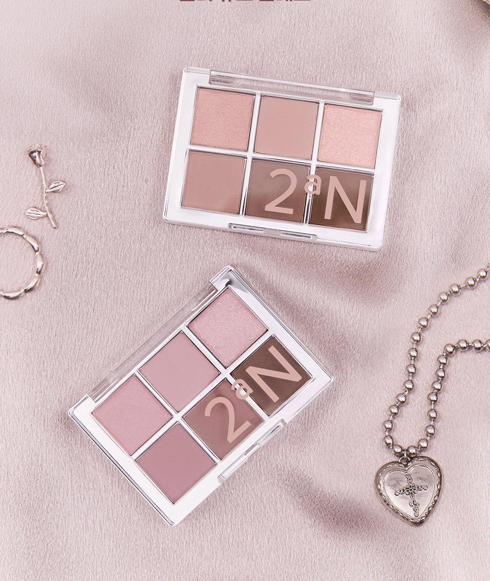 新色Rose Blending系列入！實用零廢色～GlowPick🏆 韓國 2aN Better Me Eye Palette 6色眼影盤(#01-20) - 17色選擇