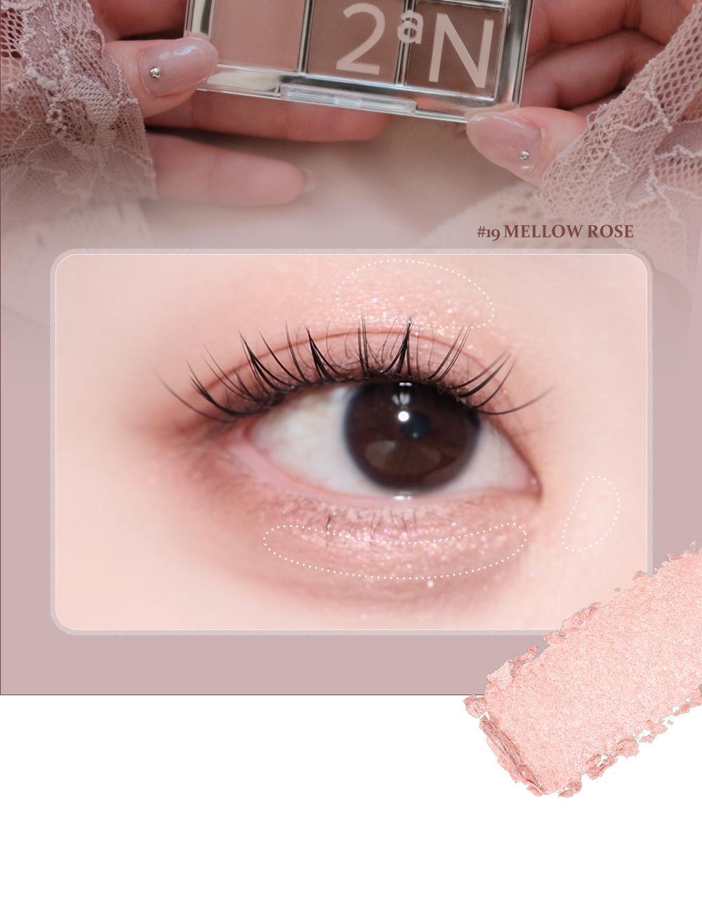 新色Rose Blending系列入！實用零廢色～GlowPick🏆 韓國 2aN Better Me Eye Palette 6色眼影盤(#01-20) - 17色選擇