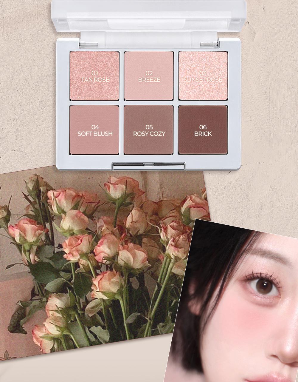 新色Rose Blending系列入！實用零廢色～GlowPick🏆 韓國 2aN Better Me Eye Palette 6色眼影盤(#01-20) - 17色選擇