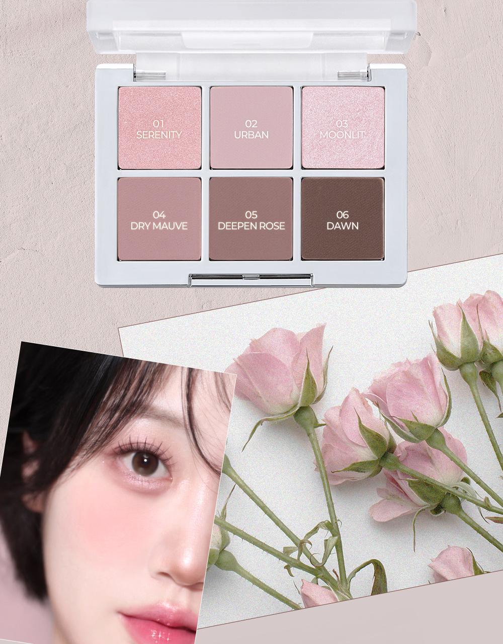 新色Rose Blending系列入！實用零廢色～GlowPick🏆 韓國 2aN Better Me Eye Palette 6色眼影盤(#01-20) - 17色選擇