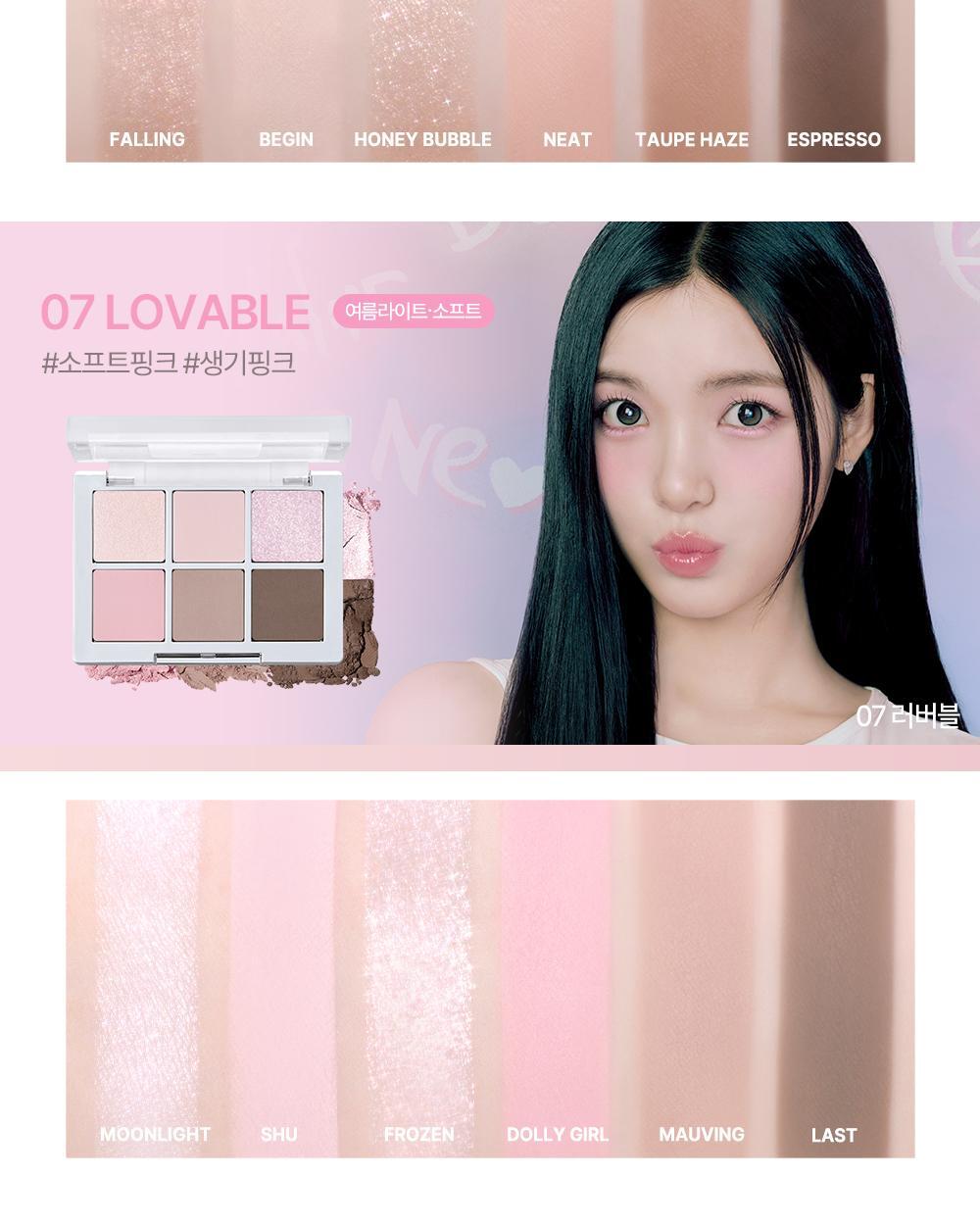 新色Rose Blending系列入！實用零廢色～GlowPick🏆 韓國 2aN Better Me Eye Palette 6色眼影盤(#01-20) - 17色選擇