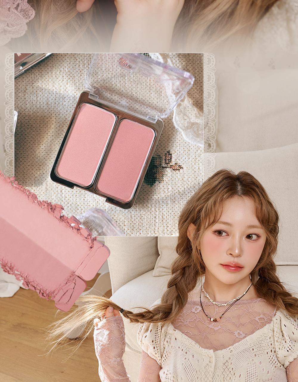 新色入#Rose Blending系列 🏆GlowPick~韓國 2aN Dual Cheek 雙色水彩胭脂盤(#01-18) - 多色選擇