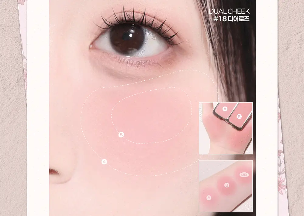 新色入#Rose Blending系列 🏆GlowPick~韓國 2aN Dual Cheek 雙色水彩胭脂盤(#01-18) - 多色選擇