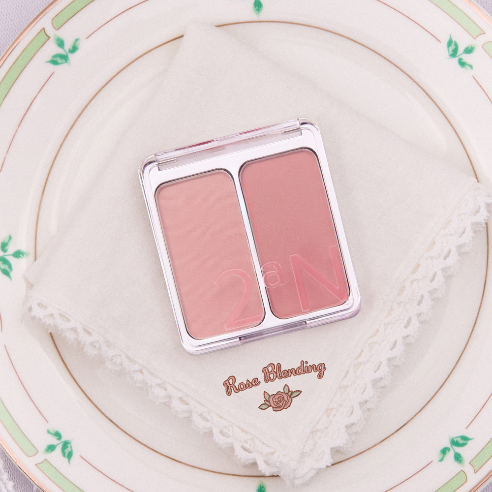 新色入#Rose Blending系列 🏆GlowPick～韓國 2aN Dual Cheek 雙色水彩胭脂盤(#01-18) - 多色選擇