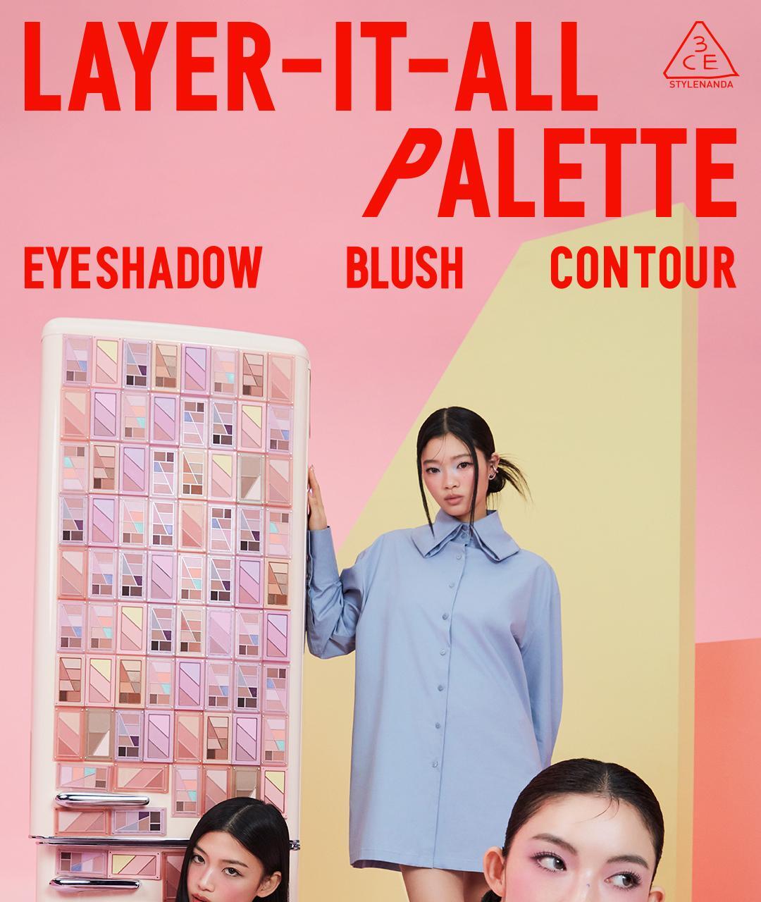 太妍愛用同款~韓國 3CE Layer it All Eye Palette 層疊式多效7色眼影盤  - 5色選擇