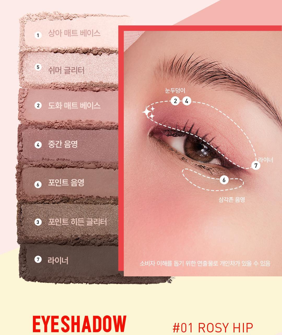 太妍愛用同款~韓國 3CE Layer it All Eye Palette 層疊式多效7色眼影盤  - 5色選擇