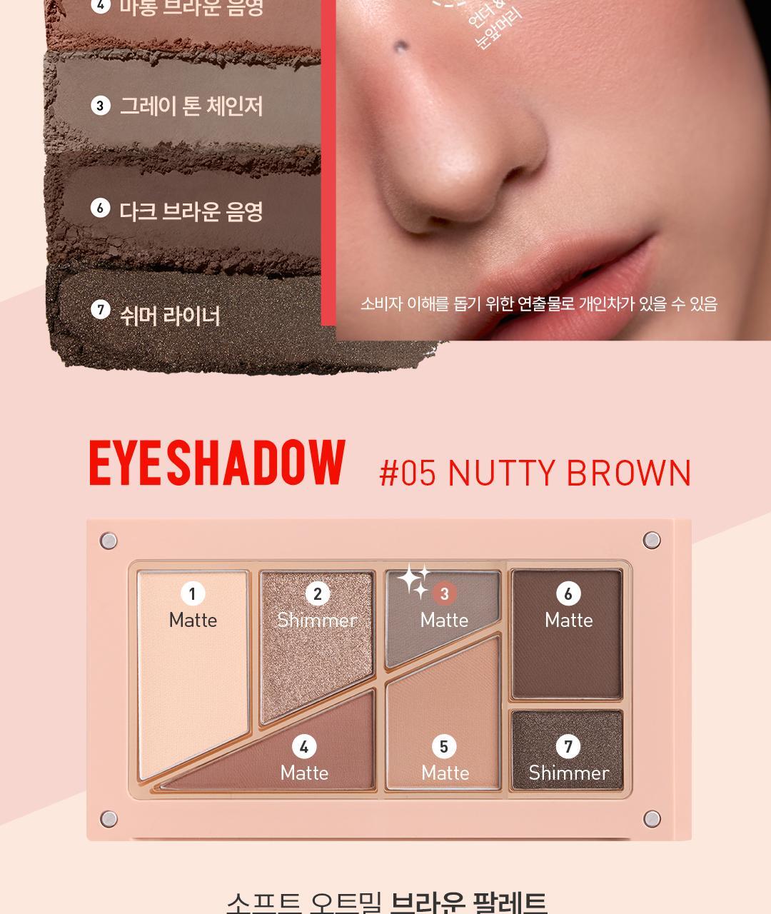 太妍愛用同款~韓國 3CE Layer it All Eye Palette 層疊式多效7色眼影盤  - 5色選擇