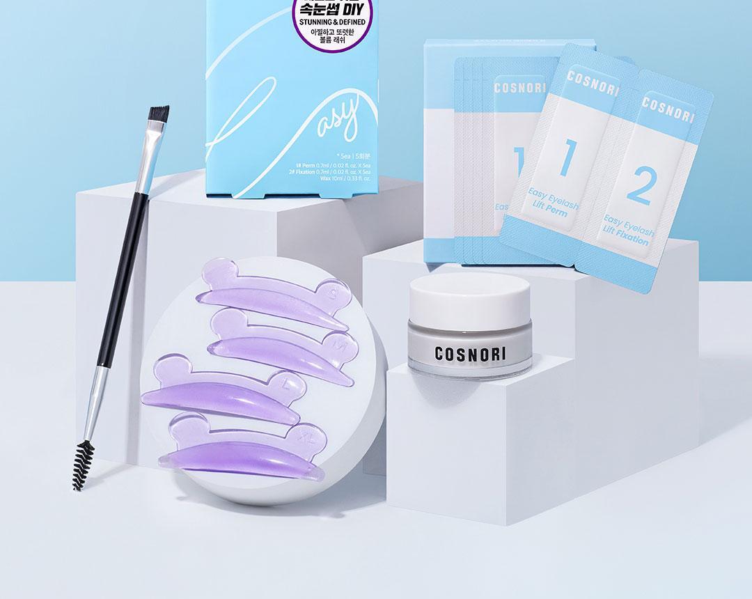家用捲燙睫毛 4週持久捲翹！韓國 Cosnori Easy Eyelash Lift Kit 居家免膠Easy燙睫毛套組 - 一套5次用