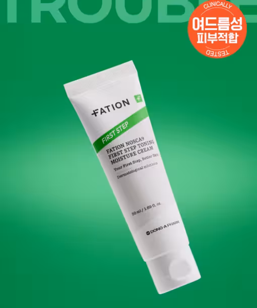 東亞藥廠研發～韓國 Daiso X Fation Nosca9 First Step Toning Moisture Cream 去瑕去痘印舒緩保濕水凝霜 - 50ml