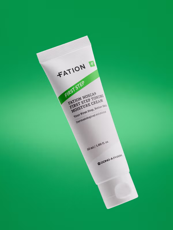 東亞藥廠研發～韓國 Daiso X Fation Nosca9 First Step Toning Moisture Cream 去瑕去痘印舒緩保濕水凝霜 - 50ml