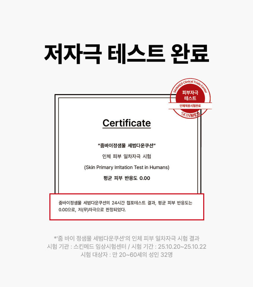 韓國 Daiso X Zoom by Jung Saem Mool Sebum Down Cushion SPF30 PA++ 控油吸油保濕水感定妝氣墊 