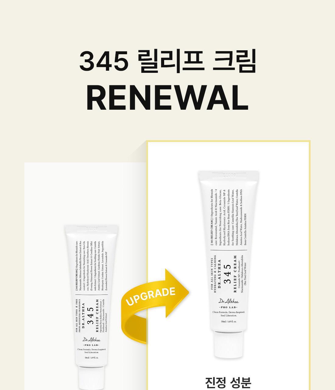 韓國 OY No.1🏆超人氣面霜～Dr.Althea 345 Relief Cream 50ml 舒緩修護淡痘印面霜 - 50ml