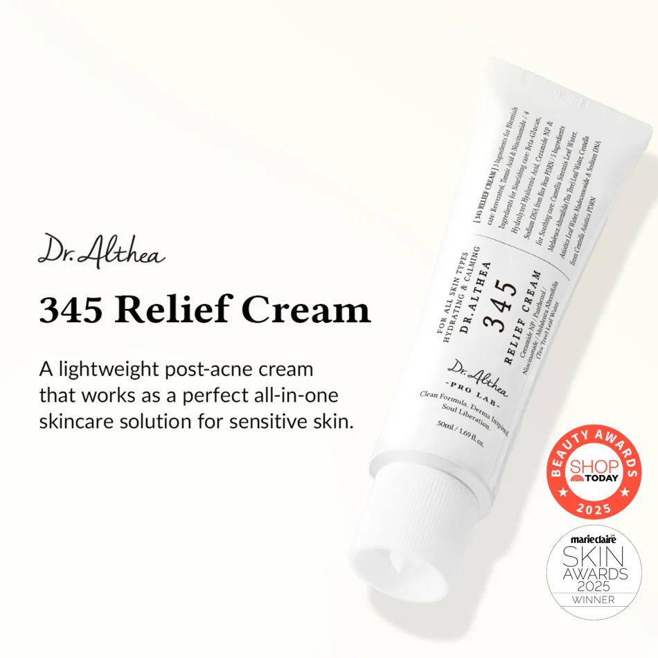韓國 OY No.1🏆超人氣面霜～Dr.Althea 345 Relief Cream 50ml 舒緩修護淡痘印面霜 - 50ml