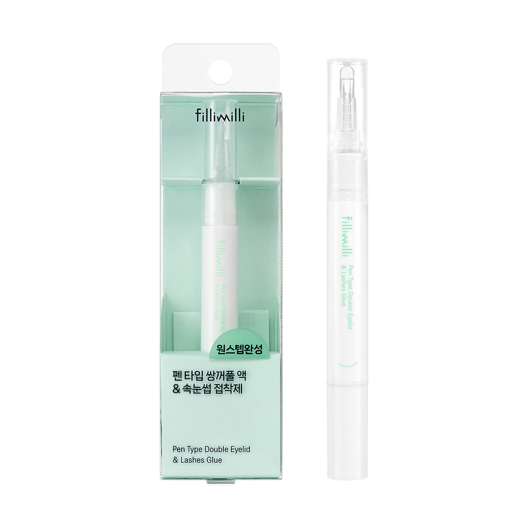 韓國 FilliMilli Pen Type Double Eyelid & Lashes Glue 矽膠筆型雙用雙眼皮及假睫毛膠水液 - 2ml 韓國 FilliMilli Pen Type Double Eyelid & Lashes Glue 矽膠筆型雙用雙眼皮及假睫毛膠水液 - 2ml