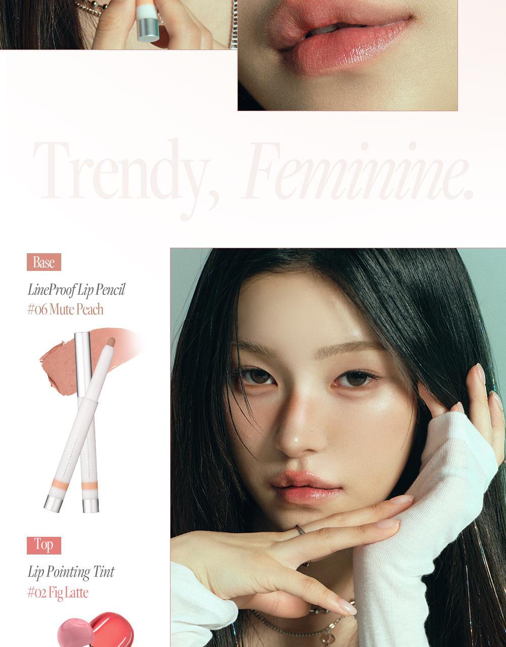 新色入!【限量SET送迷你唇釉/唇蜜】GlowPick🏆 銀蓋持久版!韓國 HEART PERCENT Dote On Mood Lineproof Lip Pencil 12小時長效持妝防水唇打底唇筆(#01-10) - 10色選擇