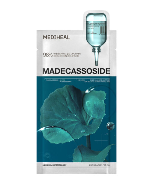 【韓國OY No.1🏆】MEDIHEAL Madecassoside Essential Mask Pack Blemish Repair 98%高純度積雪草苷X透明質酸保濕淡印修復面膜 1盒10片裝 - 2種選擇