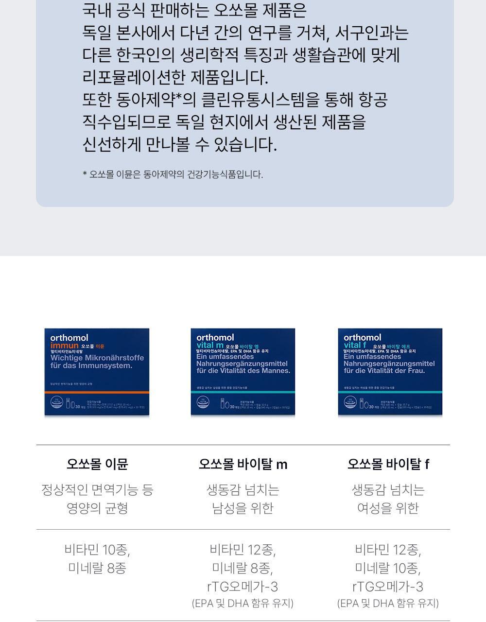 【愛馬仕級保健品 增強免疫力】🏆6年 OY No.1~ 韓國 Orthomol Immune Multivitamin & Mineral 7-Count 德國製雙劑型多種維他命與礦物質 - 一盒7支裝