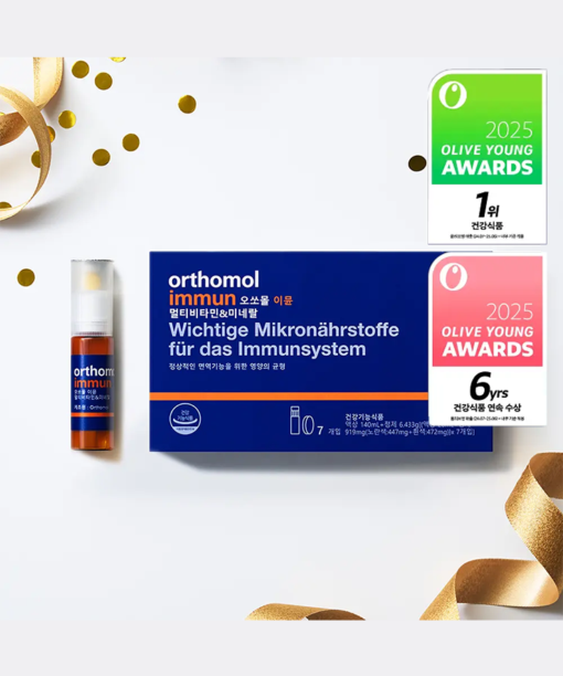 【愛馬仕級保健品 增強免疫力】🏆6年 OY No.1~ 韓國 Orthomol Immune Multivitamin & Mineral 7-Count 德國製雙劑型多種維他命與礦物質 - 一盒7支裝