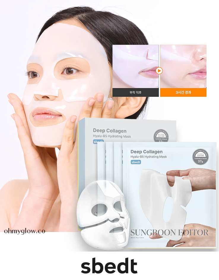 深層保濕~韓國 Sungboon Editor Deep Collagen Hyalu-B5 Hydrating Mask 深層膠原X透明質酸X維B5補濕修屏果凍面膜 一盒4片裝 - 2種選擇 深層保濕~韓國 Sungboon Editor Deep Collagen Hyalu-B5 Hydrating Mask 深層膠原X透明質酸X維B5補濕修屏果凍面膜 一盒4片裝 - 2種選擇