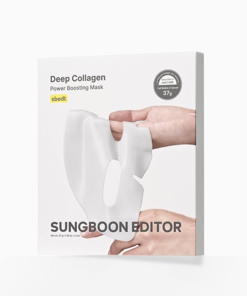 OliveYoung🏆 敷後變透明～韓國 Sungboon Editor Deep Collagen Power Boosting Mask 2百萬ppb膠原蛋白抗皺緊緻果凍面膜 一盒4片裝 - 2種選擇