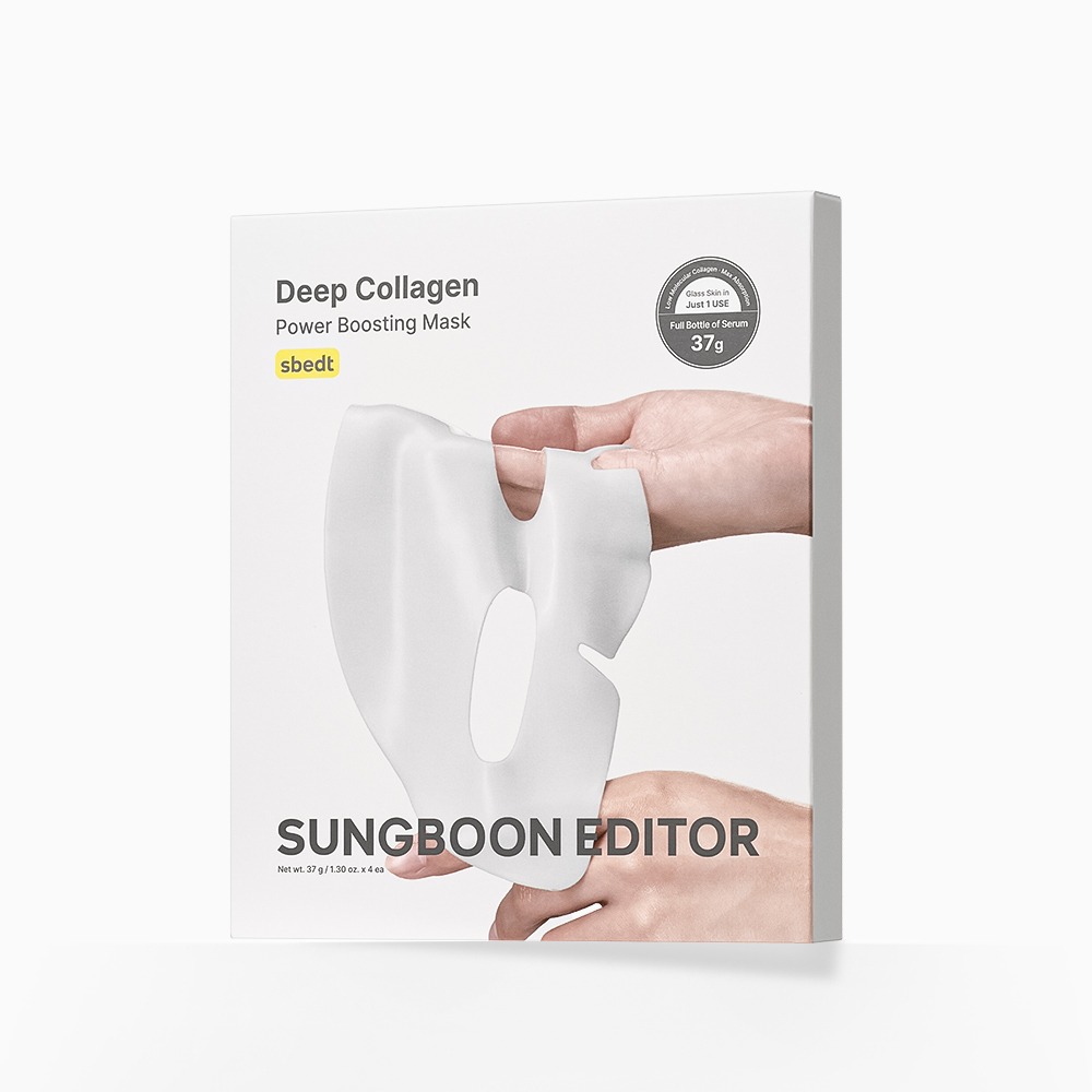 OliveYoung🏆 敷後變透明~韓國 Sungboon Editor Deep Collagen Power Boosting Mask 2百萬ppb膠原蛋白抗皺緊緻果凍面膜 一盒4片裝 - 2種選擇 OliveYoung🏆 敷後變透明~韓國 Sungboon Editor Deep Collagen Power Boosting Mask 2百萬ppb膠原蛋白抗皺緊緻果凍面膜 一盒4片裝 - 2種選擇