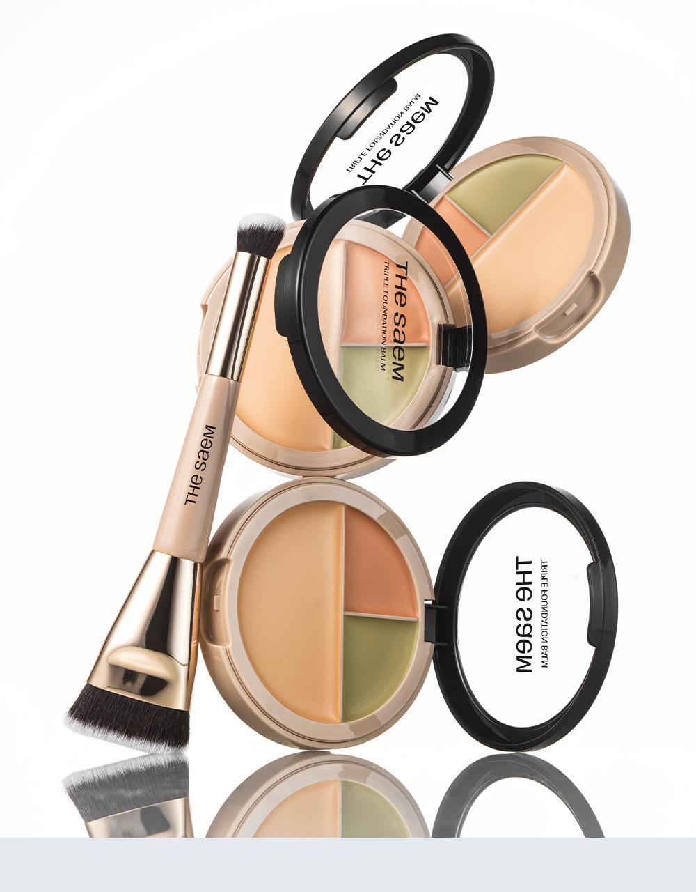 韓國 THESAEM Cover Perfection Triple Foundation Balm 三合一全能遮瑕霜粉底膏 - 3色選擇