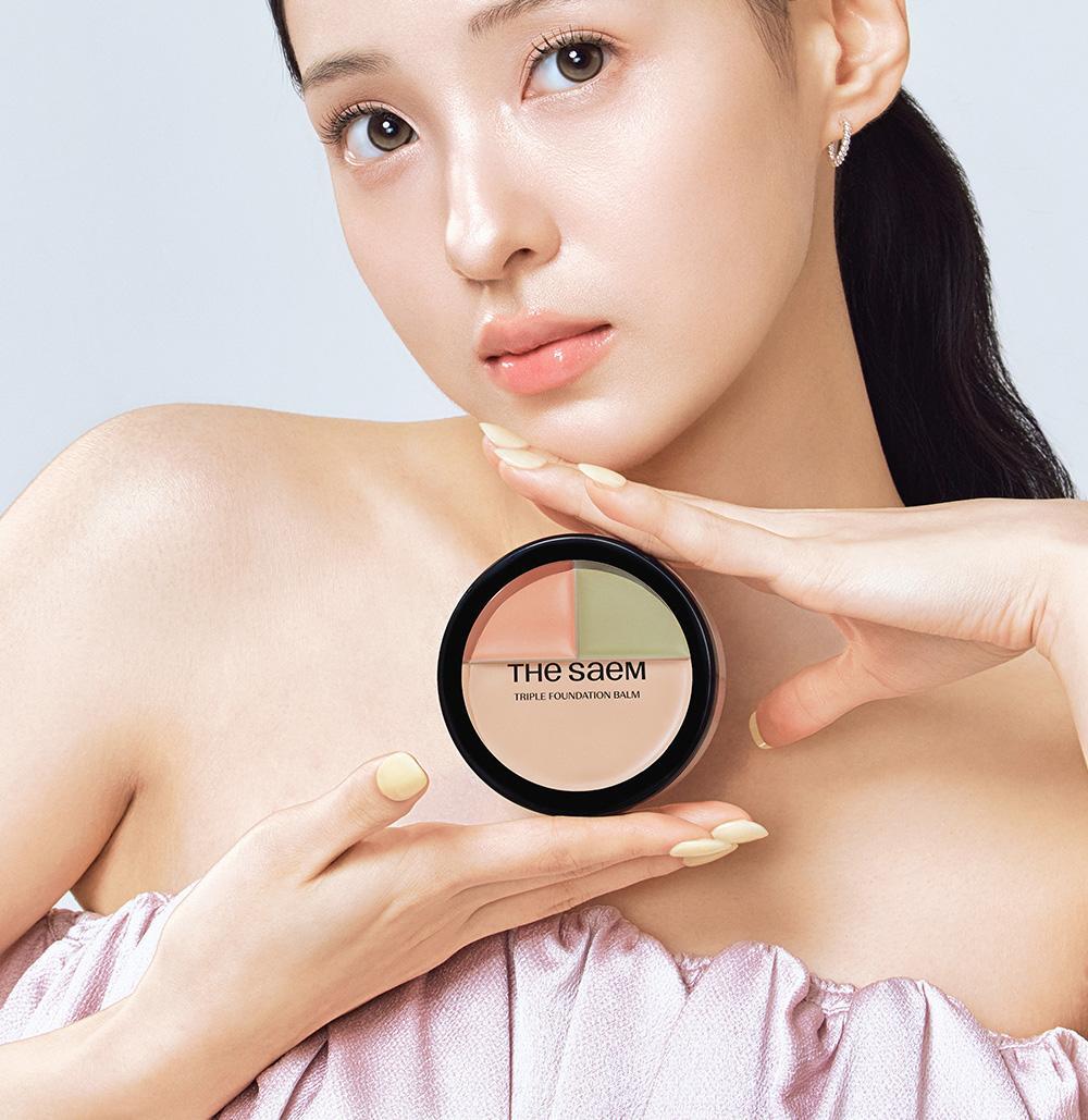 韓國 THESAEM Cover Perfection Triple Foundation Balm 三合一全能遮瑕霜粉底膏 - 3色選擇