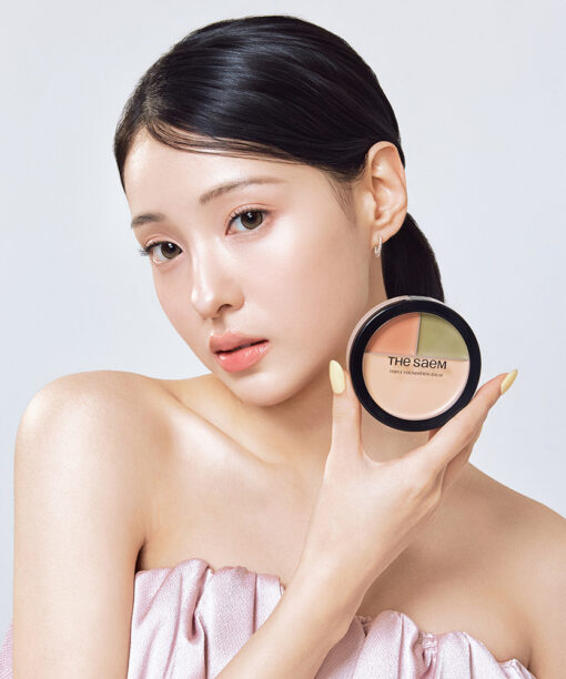 韓國 THESAEM Cover Perfection Triple Foundation Balm 三合一全能遮瑕霜粉底膏 - 3色選擇