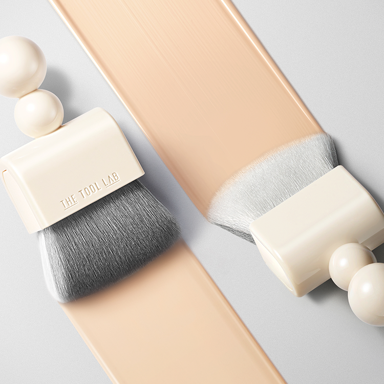 【套裝送遮瑕液/妝前精華】🌟刮刀X粉撲X多用途掃 3合1~韓國 The Tool Lab Tool Magnet Styler 磁吸式底妝粉撲型刮棒(雙面光澤粉撲 / 霧面粉撲 / 隱沒毛孔粉底毛掃) - 不同妝效選擇