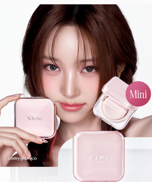 Clio Kill Cover Mesh Glow Essential Cushion Mini SPF50+ PA++++ 方粉盒皇牌長效貼服⭐絲滑光彩奶油肌氣墊粉底迷你版 - 3色選擇