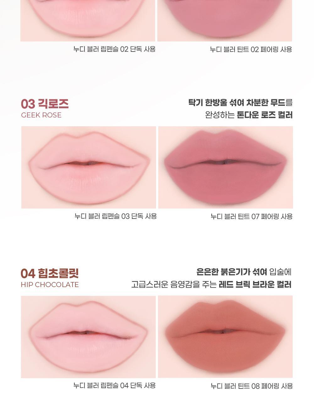 韓國 Colorgram Nude Blur Lip Pencil 自然無痕柔霧唇線筆(#01-05) - 5色選擇