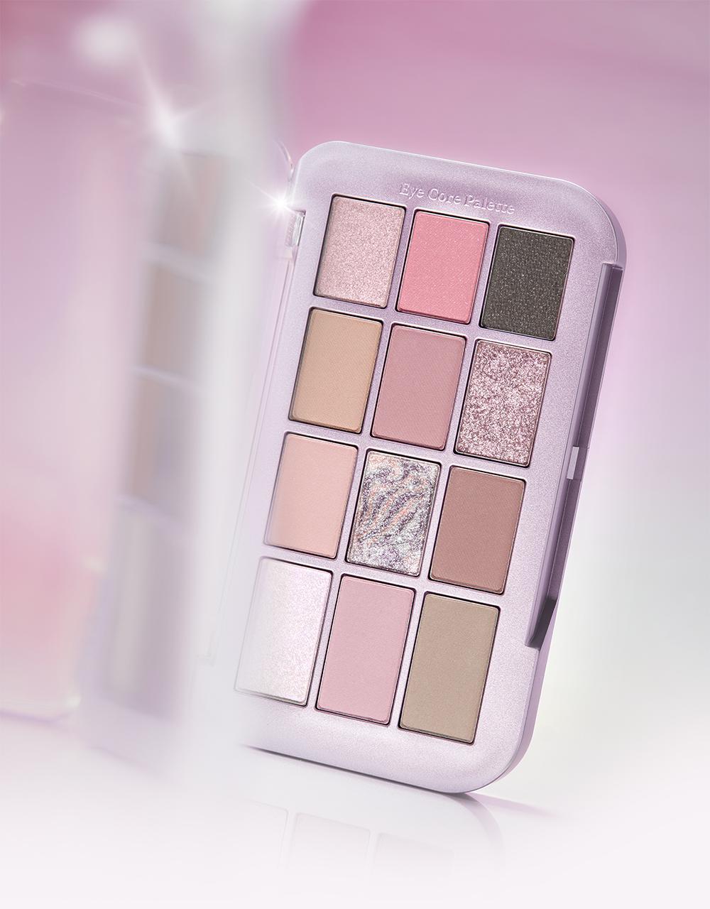 新色💜Midnight Shell盤！【限量set 🎁送雙頭眼影眉掃】hardcore綜合盤～一盤搞掂眉,眼,修容！espoir Eye Core Palette 多用途12色妝容眼影盤(#01-10) - 8色調選擇