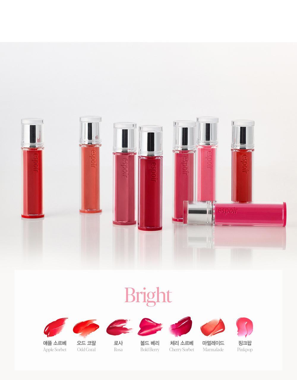 太妍同款愛用💕 新色Roselight系列【限量SET送唇筆 / Pouch】🏆GlowPick! 韓國 espoir 25年新版 Couture Lip Tint Glaze ✨ 瑩潤果汁鏡面唇釉(#01-26) - 24色選擇