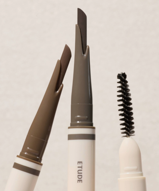 柔霧自然眉色～韓國etude Control Slide Brow 控制滑動斜角三面筆芯雙頭連眉刷眉筆 - 5色選擇