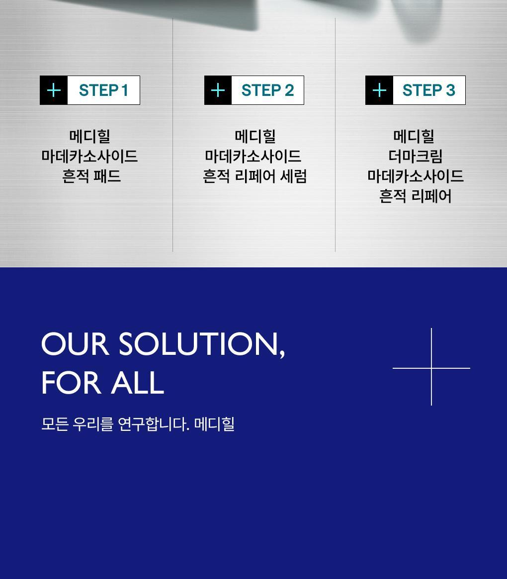 [OY 1+1 優惠套裝]韓國  Mediheal Madecassoside Trace Repair Derma Cream 50ml+50ml Double Set 積雪草痕跡舒緩去痘印．修護．鎮靜．保濕霜 1+1 獨家組 - 50ml × 2