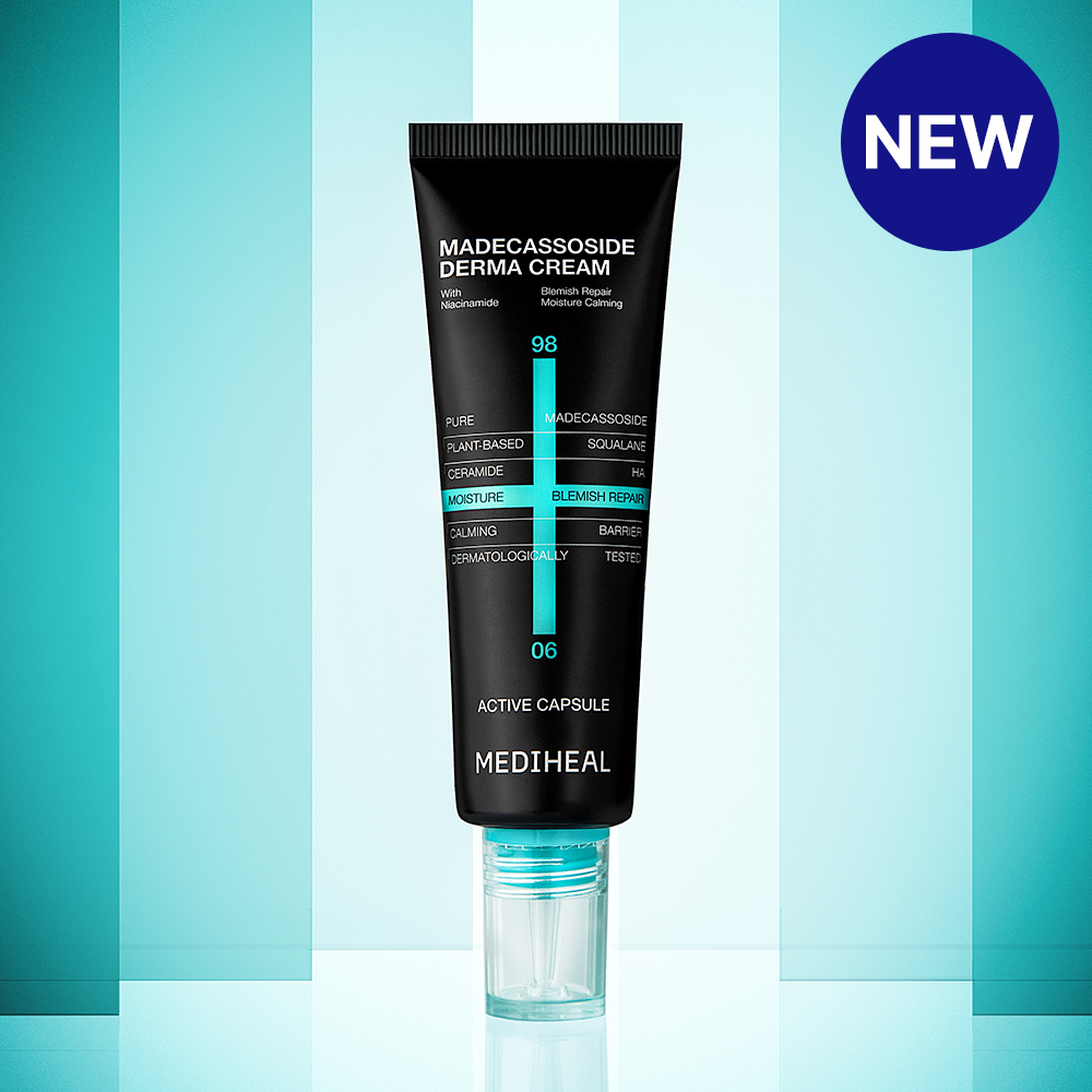 [OY 1+1 優惠套裝]韓國 Mediheal Madecassoside Trace Repair Derma Cream 50ml+50ml Double Set 積雪草痕跡舒緩去痘印．修護．鎮靜．保濕霜 1+1 獨家組 - 50ml × 2