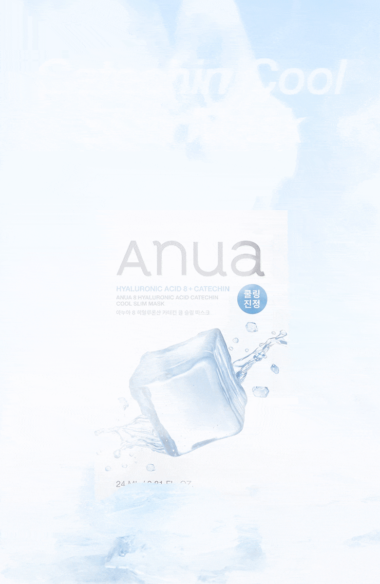 韓國 【優惠5+1 Set 5送1片】ANUA Hyaluronic Acid 8 + Catechin Cool Slim Mask 綠茶🍵兒茶素 X 8重透明質酸冰感降溫保濕鎮靜面膜