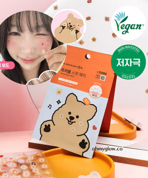 韓國 Daiso X A Solution Trouble Spot Patch 꽃카聯名限量～初期痘痘貼 薄型舒緩痘痘暗瘡貼 - 57片裝