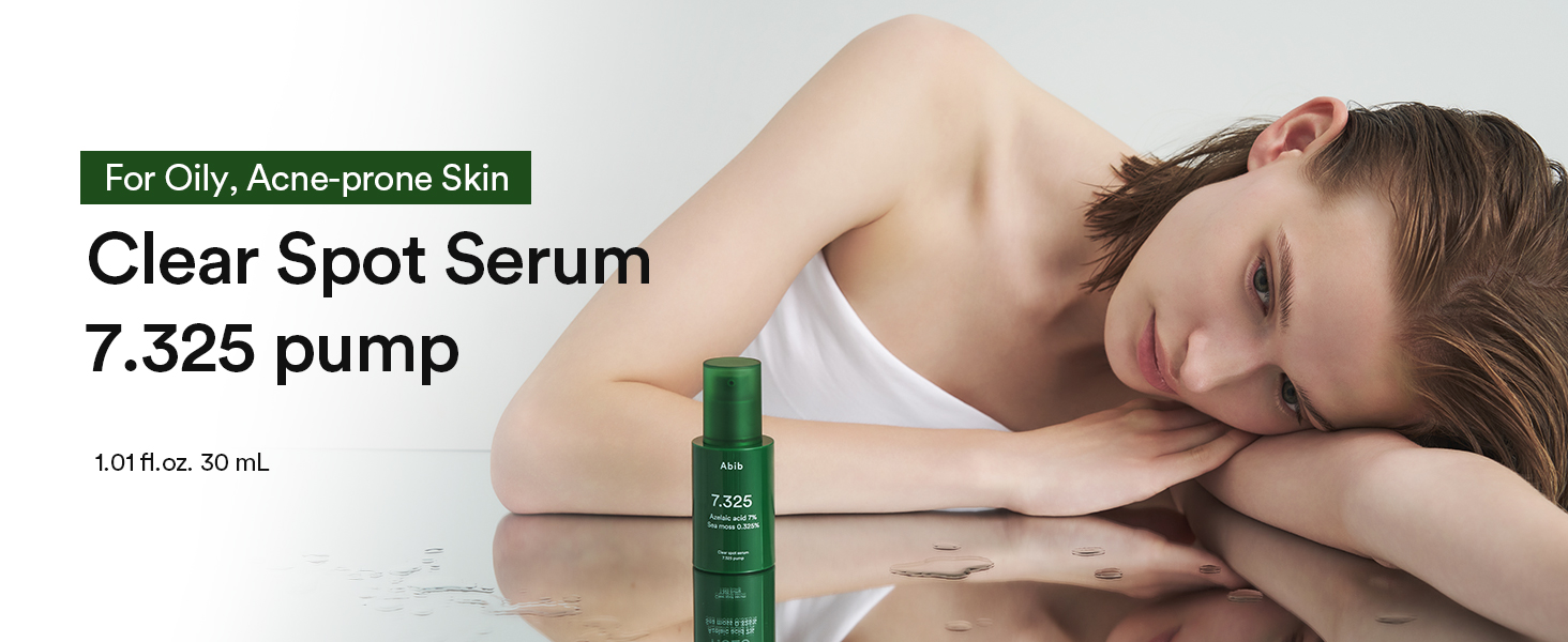 痘痘對策～韓國 ABIB Clear Spot Serum 7.325 Pump 7%壬二酸X海藻淨痘減紅修護精華 - 30ml