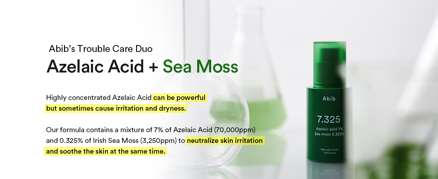 痘痘對策～韓國 ABIB Clear Spot Serum 7.325 Pump 7%壬二酸X海藻淨痘減紅修護精華 - 30ml