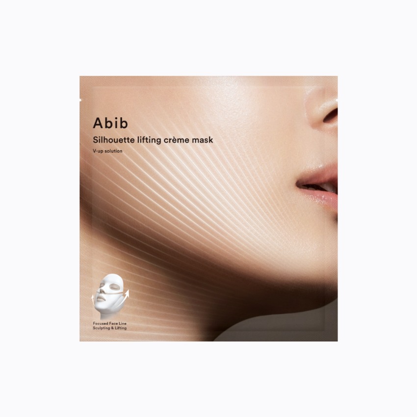 超貼面不黏頭髮~ 韓國 ABIB Silhouette Lifting Crème Mask V-up Solution 輪廓拉提消腫V臉修下顎線乳霜面膜 一盒4片裝 (盒裝/單片)- 2種選擇