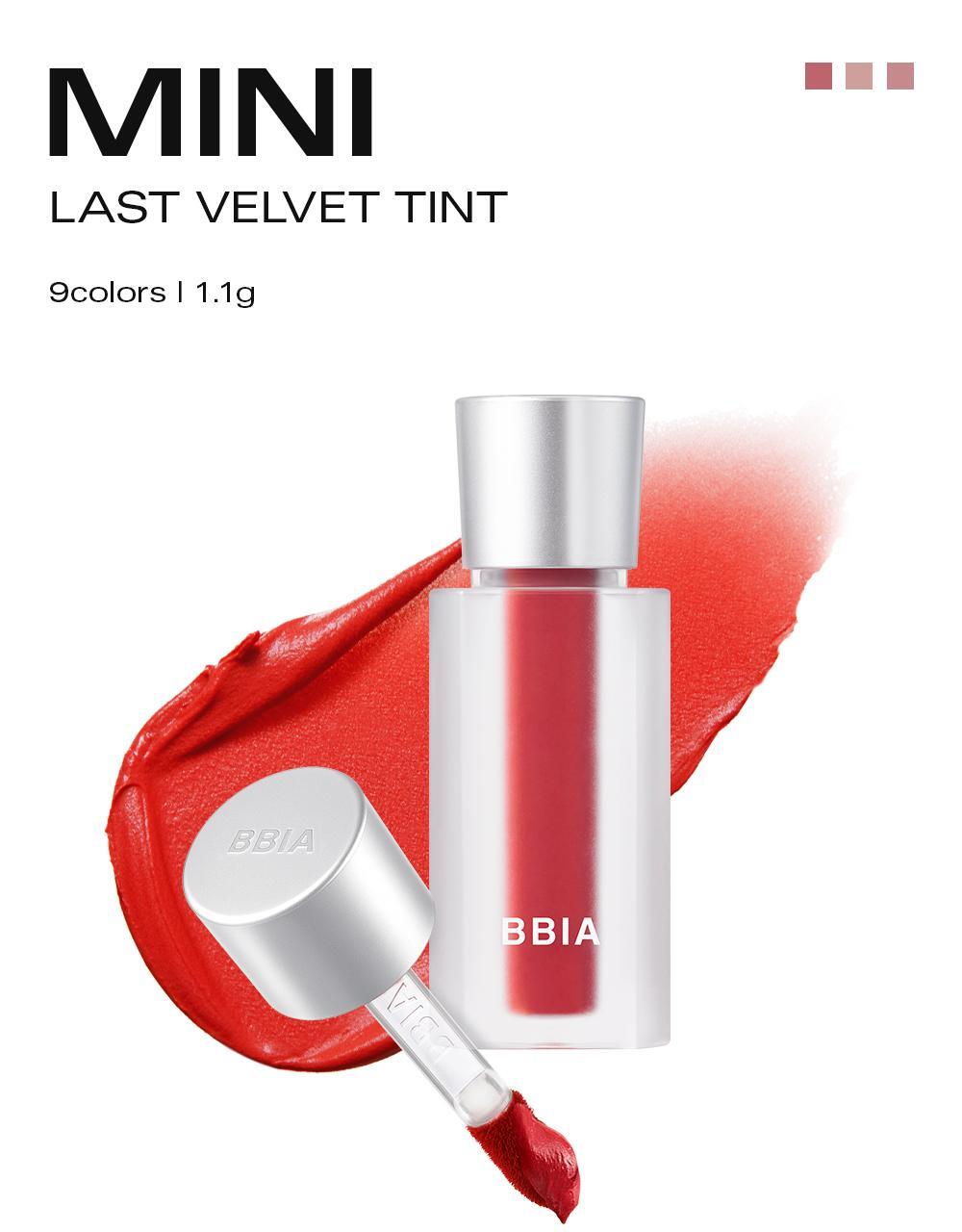 韓國 BBIA Last Velvet Tint Mini 奶霜絨感柔霧唇釉迷你版 – 多色選擇