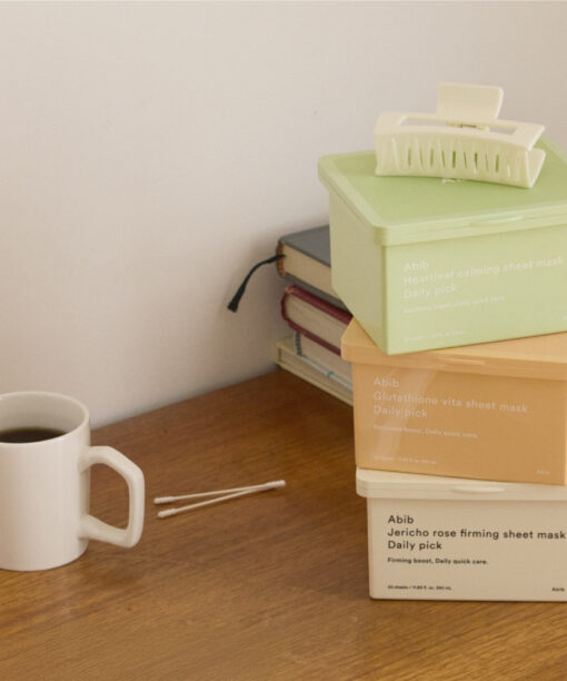 只需60秒速效護理~ABIB Sheet Mask Daily Pick 日用早安面膜 (#Glutathione 穀胱甘肽 / Jericho Rose復活草 / Heartleaf 魚腥草) 一盒30片裝 - 3種選擇
