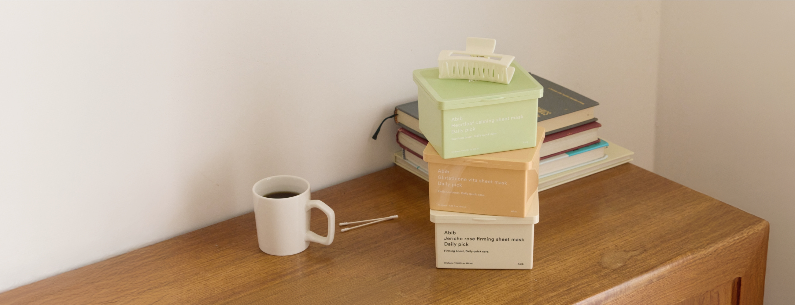 只需60秒速效護理~ABIB Sheet Mask Daily Pick 日用早安面膜 (#Glutathione 穀胱甘肽 / Jericho Rose復活草 / Heartleaf 魚腥草) 一盒30片裝 - 3種選擇