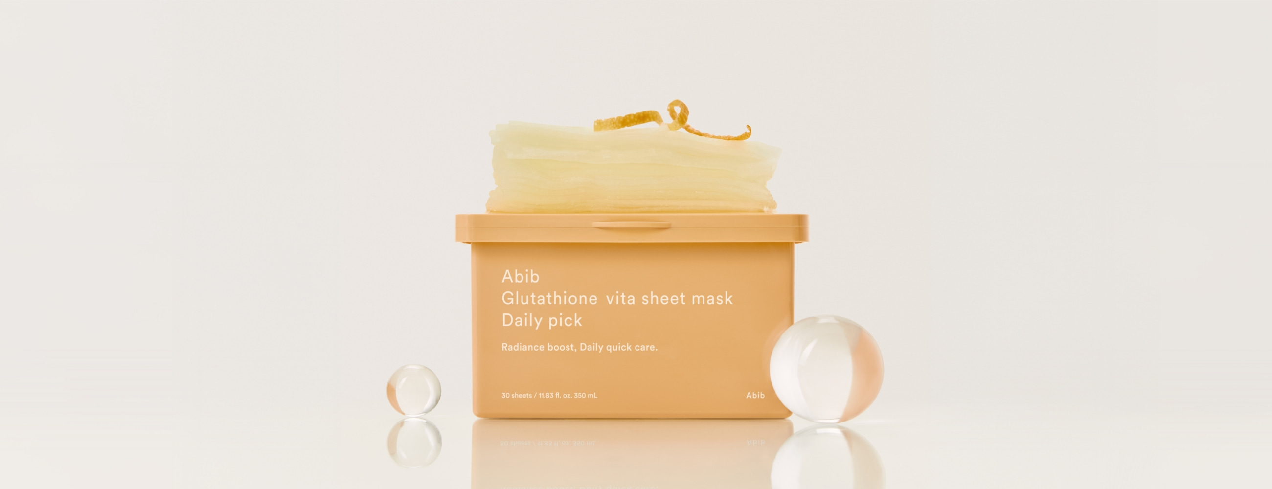只需60秒速效護理~ABIB Sheet Mask Daily Pick 日用早安面膜 (#Glutathione 穀胱甘肽 / Jericho Rose復活草 / Heartleaf 魚腥草) 一盒30片裝 - 3種選擇