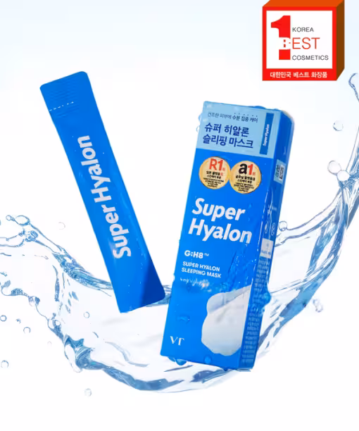 韓國 Daiso X VT Super Hyalon Sleeping Mask 超級透明質酸夜用睡眠面膜 - 6包裝 4ml×6pack