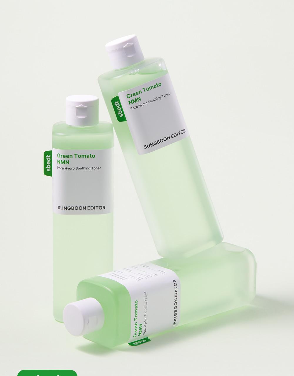 新升級～ 韓國 Sungboon Editor Green Tomato NMN Pore Hydro Soothing Toner 專利綠番茄 X NMN 毛孔保濕舒緩爽膚水 - 350ml