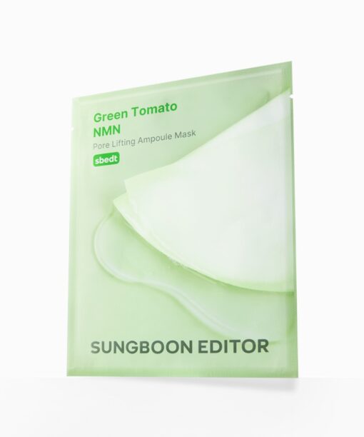 新升級~韓國 Sungboon Editor Green Tomato NMN Pore Lifting Ampoule Mask 專利綠番茄 X NMN緊緻收毛孔安瓶精華面膜 1盒10片裝 - 2種選擇