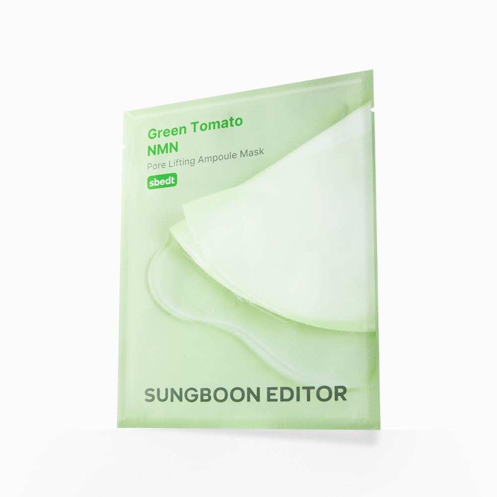 新升級~韓國 Sungboon Editor Green Tomato NMN Pore Lifting Ampoule Mask 專利綠番茄 X NMN緊緻收毛孔安瓶精華面膜 1盒10片裝 - 2種選擇 新升級~韓國 Sungboon Editor Green Tomato NMN Pore Lifting Ampoule Mask 專利綠番茄 X NMN緊緻收毛孔安瓶精華面膜 1盒10片裝 - 2種選擇