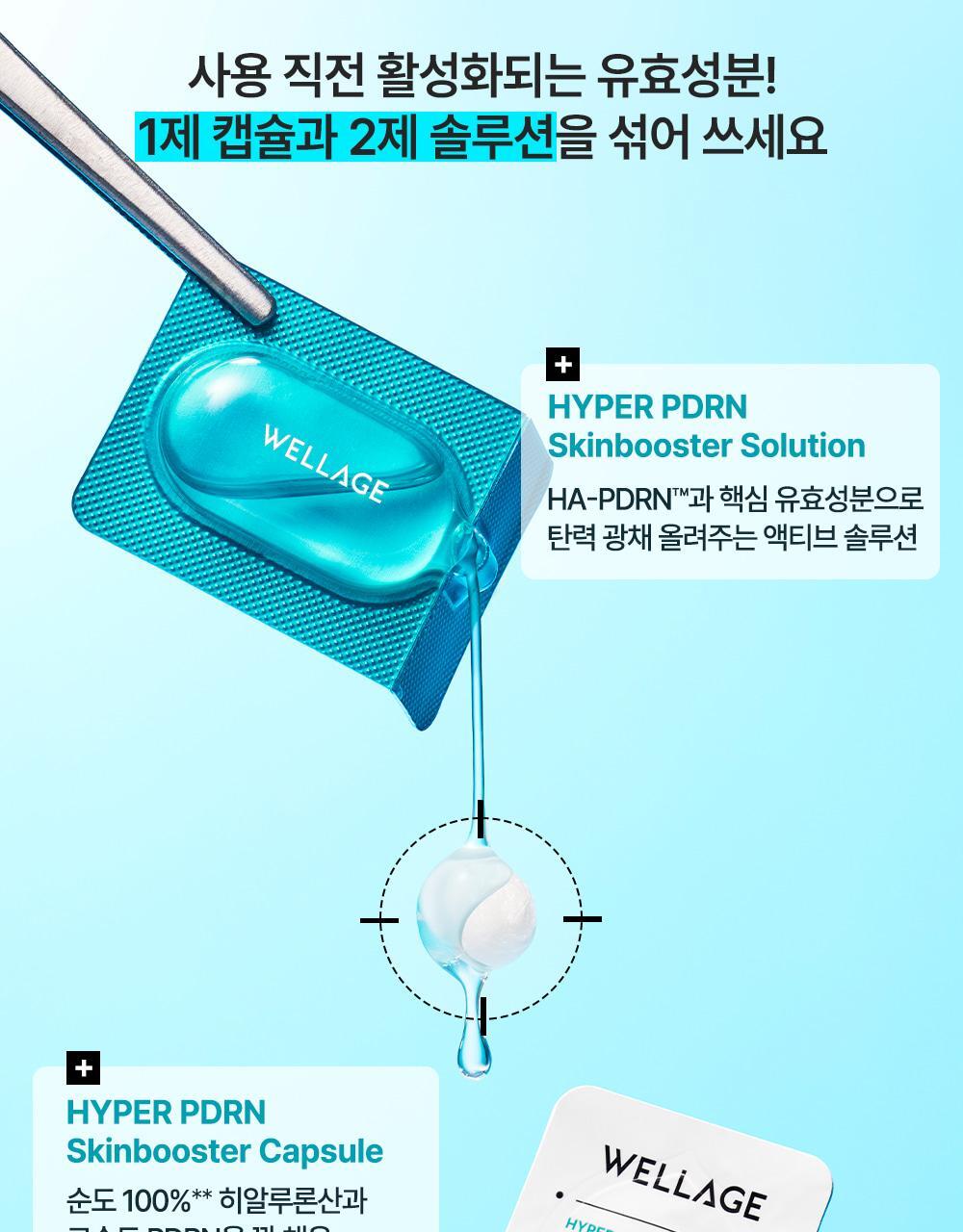 韓國 Wellage Hyper PDRN One Day Kit 高濃度 10% PDRN 一日活化修復精華膠囊 - 7日用